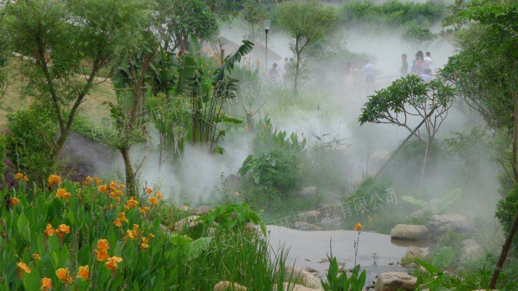 公園噴霧造景